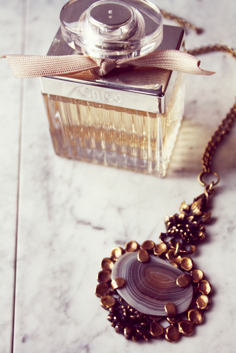 Pentti Sarpaneva Bronze necklace stone vintage 1548