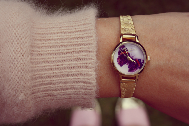 Olivia Burton watch gold vintage butterlfly