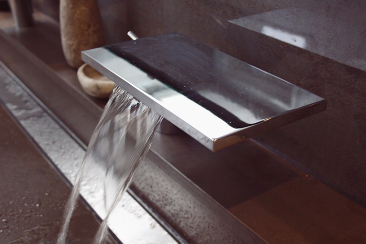 Bathroom nature stone glass seiling