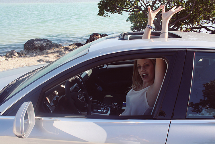 Silver Car fashion blogger review Audi15