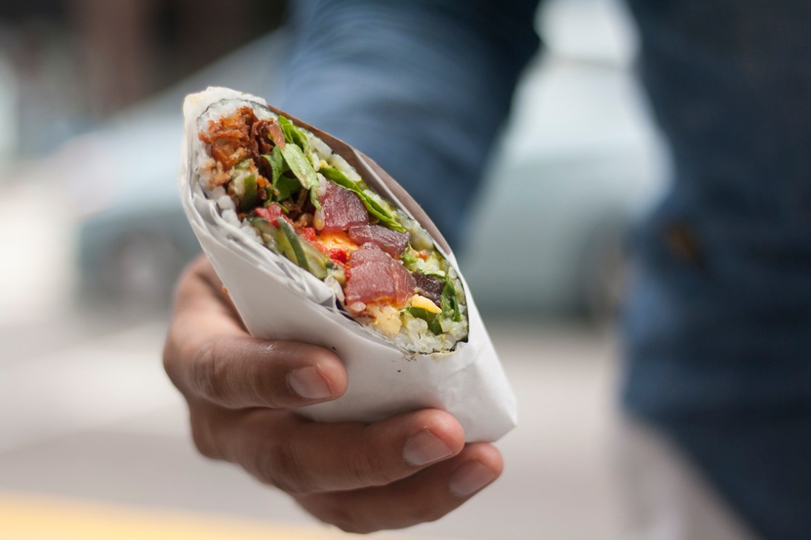 Fashionblogger San Francisco hotspot Sushirrito